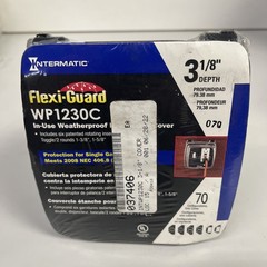 Intermatic WP1230C, 2-Gang, (1) Receptacle/Toggle, Weatherproof Cover