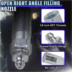 90 Degree Grease Coupler Adapter, 1/8″ NPT Right Angle Push-on Connector