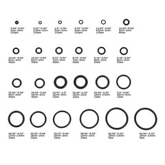 1020 Pcs O-Ring Kit 20 Sizes Nitrile Rubber Assortment Set, Oil & Heat Resistant