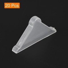 uxcell 20Pcs Plastic Corner Protectors 5x50mm Triangle Shape 5x50mm, White