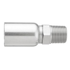 12 x 1/2″ I.D. Hose x 1/2″ NPTF Male W/ Cover Hydraulic Hose End Crimp Fitting