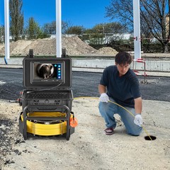 VEVOR 9″ Sewer Camera 70m/230 ft Self-Leveling Drain Camera w/ 512Hz Transmitter