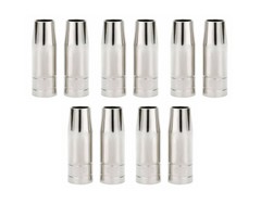 10-pk Gas Nozzle Conical fits Vulcan 160A MIG Welding Spool Gun 63793 Parts