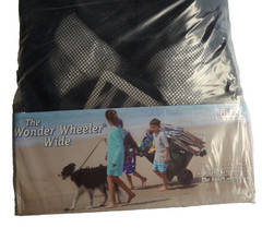 NEW RIO Beach The Wonder Wheeler Wide Basket Rolling Cart Folding Vacation Camp