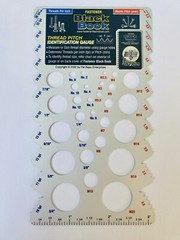 Thread Pitch Identification Gauge – Measure or size thread diameter, determine..