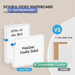 Small Dry Erase Board 8.5×11 Inches, Double Sided Mini Whiteboard for Wall, Desk
