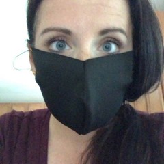 10 Black Face Masks ~ One Size Fits Most, NEW