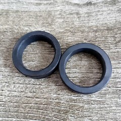 1pcs 14mm 14.5mm ID 20mm-30mm OD Black Bearing Steel Sleeve Hollow Round Bushing