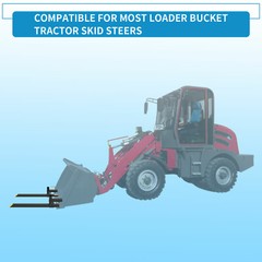 43″ 60″ Tractor Pallet Forks Skid Steer Loader Bucket Clamp Forks 1500lb 4000lbs