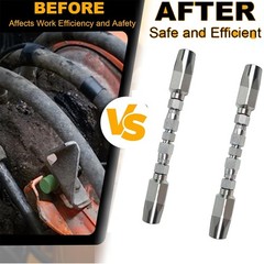2 Hydraulic Hose Repair Kits 1/2 ID 2-Wire Hose Reusable Field Repair Fitting