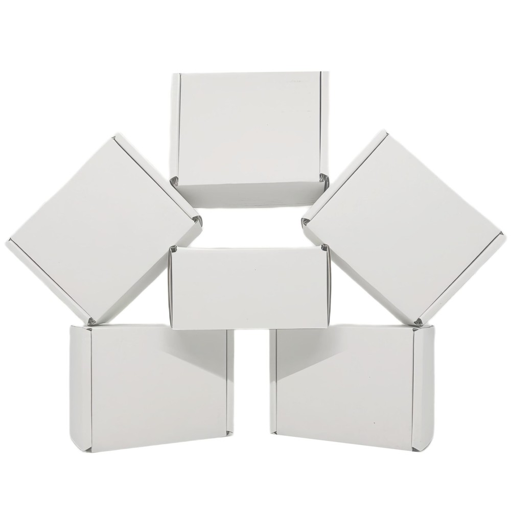 Small Shipping Corrugated Boxes 4x3x2 Inches 100 Pack Foldable Small Business…