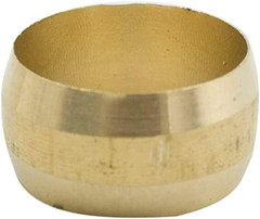 Legines Brass Compression Fitting Sleeve Ferrules 1/4″ Tube OD (20 Pcs)