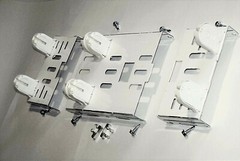 Retrofit Kit 8′ T8 T12 2 Bulb Fluorescent Light Strip Fixture to 4 4′ LED Tubes