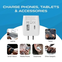 Japan, Philippines Travel Adapter Plug with USBA + USBC Usa Input Type A U…