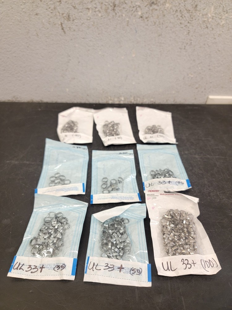 Molar Bands. Dental, Stainless, Various Sizes- 300+ Count (Z12)