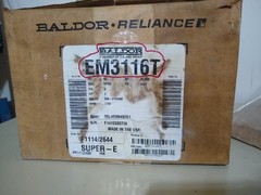 Baldor Reliance EM3116T Electric Super E Motor 1HP 230/460V 3Ph 1760 RPM 143T