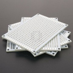5cm x 7cm White PCB Printed Circuit Board, 5 Pack, 432 Holes, 32 Pads