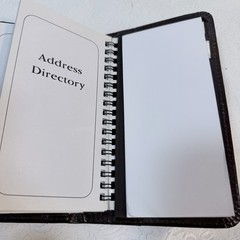 Vintage Protocol Burgundy Faux Leather Planner x Pocket Organizer 3.75×6.75