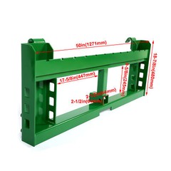 For John Deere Pallet Fork Frame Only Attachment, Rated 3,000 LB, Receiver