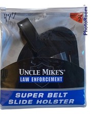 Uncle Mike’s Law Enforcement Super Belt Slide Holster R/L Hand Size 2 #8602-0