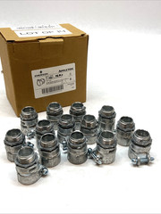 Emerson SC-50 NEER Straight Squeeze Connector 1/2″ Non-Insulated LOT OF 14