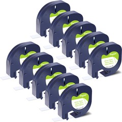100PK 12mm White LT 91330 Paper Label Tape For DYMO S0721510 LetraTag LT-100T