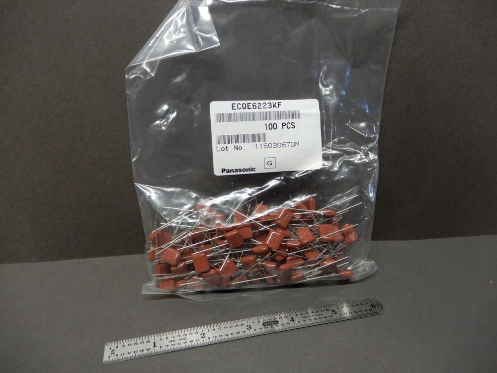 Panasonic ECQE6223KF .022uf 630V Film Capacitors Qty 100 NOS