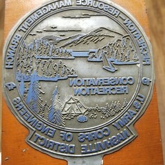 1976 Letterpress Print Block 6th RANGER CONFERENCE NASHVILLE DIST. CONSERVATION