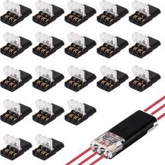 100Pcs 1/2/3 Pin Electrical Wire Connectors Kit Quick Splice Wire Connectors