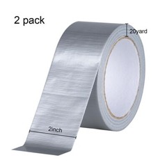 2 Pack Duct Tape Heavy Duty Waterproof Silver Duct Tape 40 Yards X 2 Inch Strong