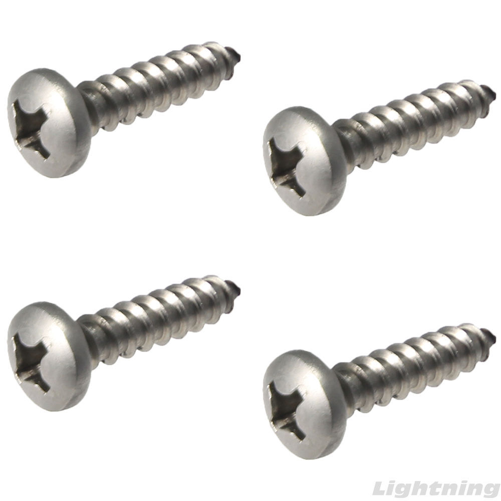 Pan Head Sheet metal Screws 316 Stainless Steel Marine Grade #8X1/2″ Qty 100