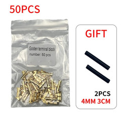 50/100/200pcs U Type Double Connector Terminals 0.3-1.5mm2 Brass – NEW