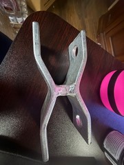 Heavy Duty Galvanized Steel X Bracket Clevis Mount 5.4 x 1.6 Inch Industrial Par