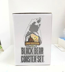 Cabin Obsession Bear Coasters – Set of 6 Full Size Rustic Coasters