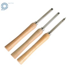 3 Piece Set Carbide Woodturning Tool Mini Size Diamond Shape Round & Square Tool