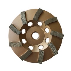 4″ Concrete Grinding Cup Wheels 9 Diamond Abrasive Seg 5/8″-11 Arbor