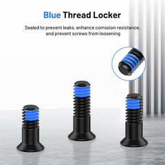 9Pcs Red Dot Screw Kit M4 Screws Diameter 6mm Includes 9.8mm/11.3mm/12.8mm fo…