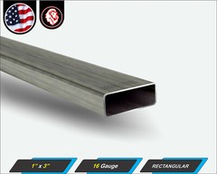 1″ x 3″ Rectangular Metal Tube – Mild Steel – 16 gauge – ERW – 60″ Long (5-ft)