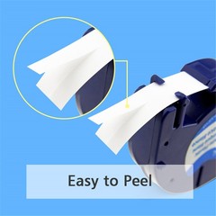 10PK Dymo Letratag Refill White Plastic for Dymo Label Maker LT-100T 100H 12mm