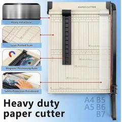 Paper Cutter,Paper Trimmer with Guard,12″ Cut Length Guillotine Paper Cutter