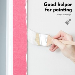 KIWIHUB Pink Painters Tape,2 inch x 60 Yards x 3 Rolls (180 Yards Total) – Me…