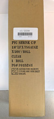 Midwest Heat Activated Shrink Film 75 Gauge PVC Clear 500′ x 18″ 5ZZ44