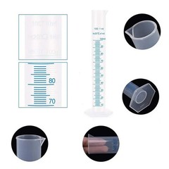 10/25/50/100/250/500ml Plastic Measuring Cylinder Lab Graduated Cylinder Chemist