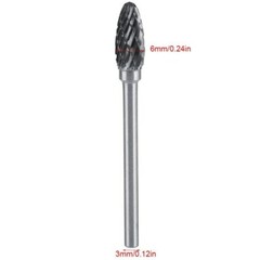 10pc/Pack Rotary Burrs Rotary Files Drill Bits Tungsten Carbide Alloy Rotary Bit