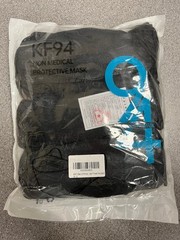 60pcs KF94 Protective Face Mask Adult Multicolor Non-Medical