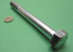 Grade 2 Zinc Cap Screw Bolt, Steel, PT, 3/4″-10 x 7.00″ Length, 5 Pcs