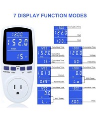 Digital Power Saving Energy Monitor Watt Amp Volt KWh Meter Electricity Analyzer
