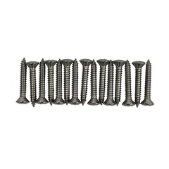 Sheet Metal Screws 1/4 in x 1-1/2 in Stainless Oval Head Phillips Drive 15 Pack