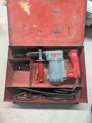 Hilti TE 17 Rotary Hammer Drill Vintage Electro-Pneumatic w/ Metal Case Tested
