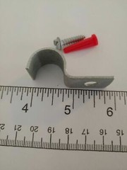 Lot (95) 1/2″ EMT Conduit One Hole Snap-On Pipe Clamps With 3/4″ Screws +Anchor